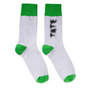 Tate green and white socks